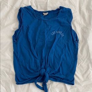SOLD Year of Ours Blue Tank Top Size S